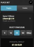 Betspawn betting slip preview