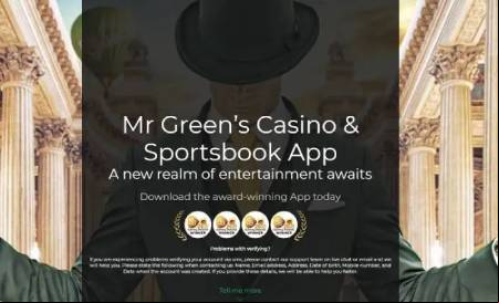 Mobile apps for both Android and iOS at Mr Green